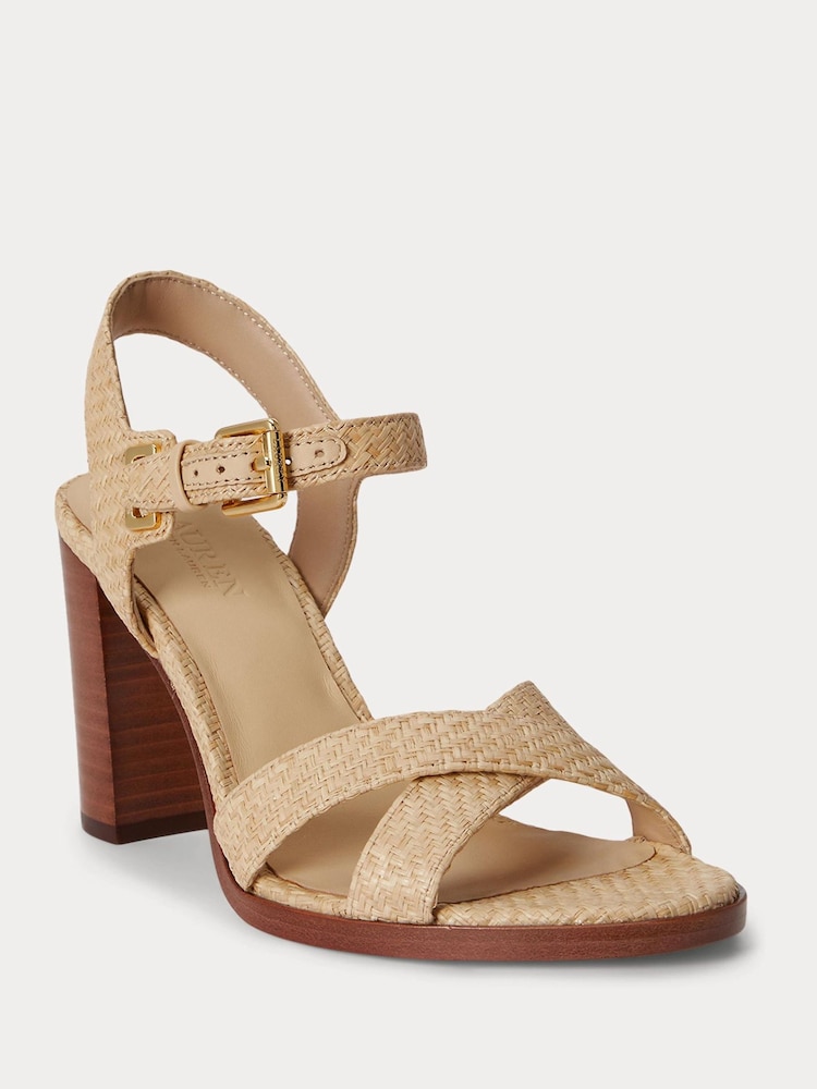 Lauren Ralph Lauren Natural Emeryn Leather Sandals - Image 2 of 5