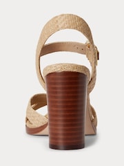 Lauren Ralph Lauren Natural Emeryn Leather Sandals - Image 3 of 5