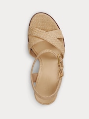 Lauren Ralph Lauren Natural Emeryn Leather Sandals - Image 4 of 5