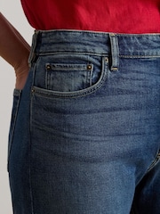 Lauren Ralph Lauren Blue Woven Wide Leg Trousers - Image 2 of 9