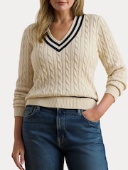 Lauren Ralph Lauren Cream Sweater-Pullover - Image 4 of 8