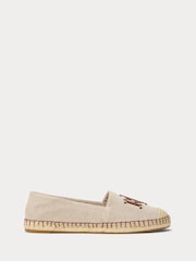 Lauren Ralph Lauren Natural Cameryn Logo Espadrilles Flats - Image 1 of 4