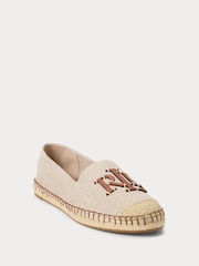 Lauren Ralph Lauren Natural Cameryn Logo Espadrilles Flats - Image 2 of 4