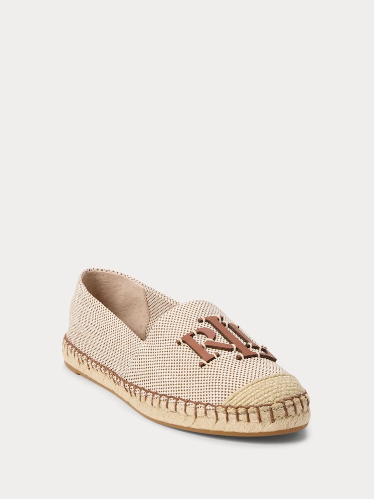 Lauren Ralph Lauren Natural Cameryn Logo Espadrilles Flats - Image 2 of 4