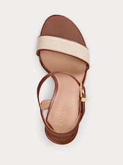 Lauren Ralph Lauren Natural Gwen Heel Sandals - Image 4 of 5