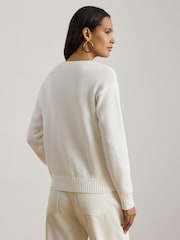Lauren Ralph Lauren White Sweater Pullover Jumpers - Image 2 of 7
