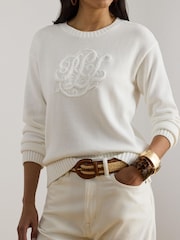 Lauren Ralph Lauren White Sweater Pullover Jumpers - Image 5 of 7