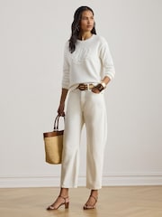 Lauren Ralph Lauren White Sweater Pullover Jumpers - Image 6 of 7