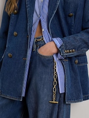 Lauren Ralph Lauren Blue Woven-Blazer/Sport Coat - Image 4 of 6