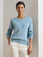 Lauren Ralph Lauren Blue Sweater Pullover Jumpers - Image 1 of 8