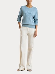 Lauren Ralph Lauren Blue Sweater Pullover Jumpers - Image 7 of 8