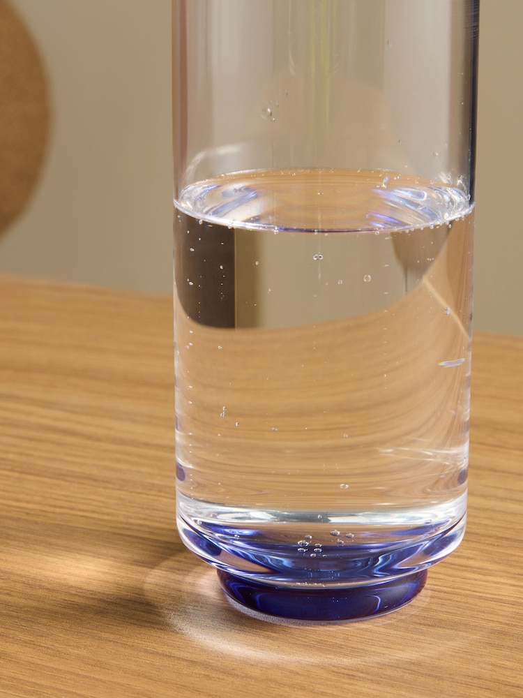 MADE.COM Set of 4 Blue Teia Hi Ball Glasses - Image 2 of 3 MADE.COM Set of 4 Blue Teia Hi Ball Glasses - Image 2 of 3
