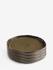 MADE.COM 4 Pack Brown Travellers Rest Dinner Plates - Image 3 of 3