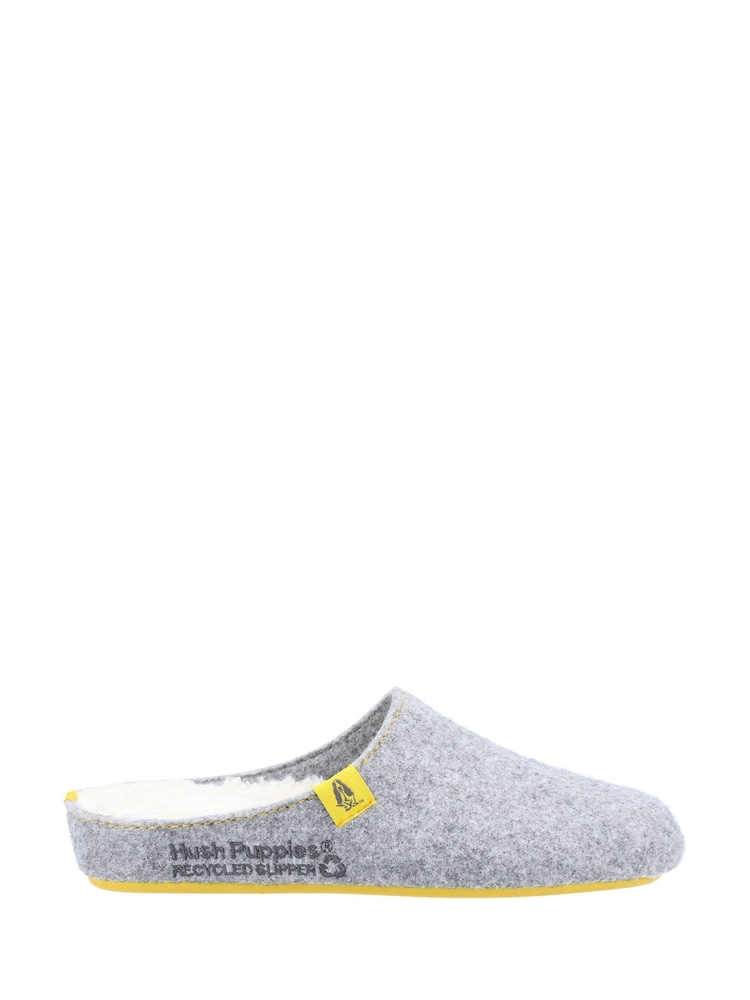 Hush Puppies Grey The Good Slippers - Image 1 of 4 Hush Puppies Grey The Good Slippers - Image 1 of 4