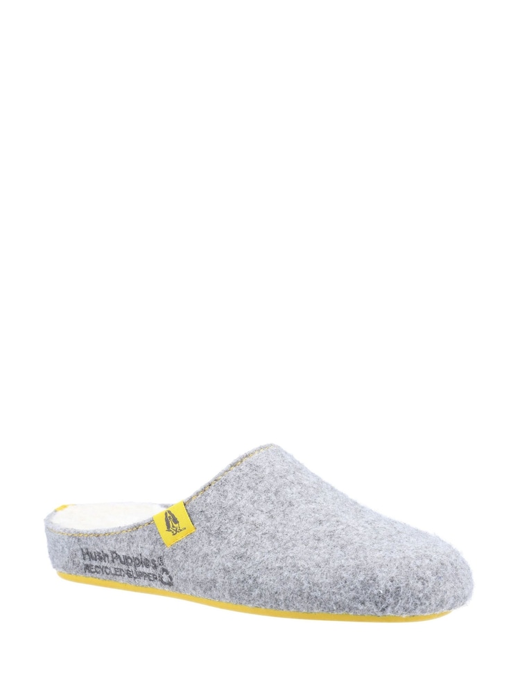 Hush Puppies Grey The Good Slippers - Image 2 of 4 Hush Puppies Grey The Good Slippers - Image 2 of 4