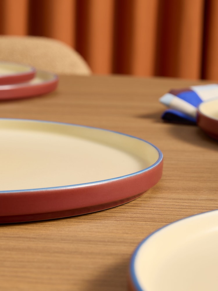 MADE.COM Set of 4 Brown Allesio Dinner Plates - Image 2 of 3 MADE.COM Set of 4 Brown Allesio Dinner Plates - Image 2 of 3