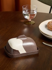 MADE.COM Brown Enzo Butter Dish - Image 1 of 6