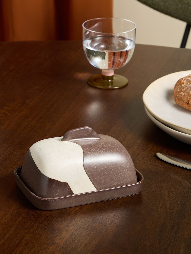 MADE.COM Brown Enzo Butter Dish - Image 1 of 6