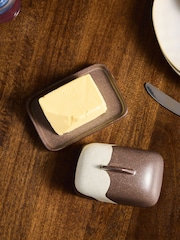 MADE.COM Brown Enzo Butter Dish - Image 3 of 6