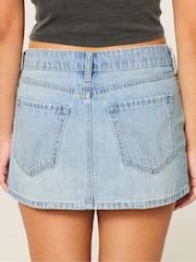 Hollister Low-Rise Denim Mini Skort - Bild 2 von 4