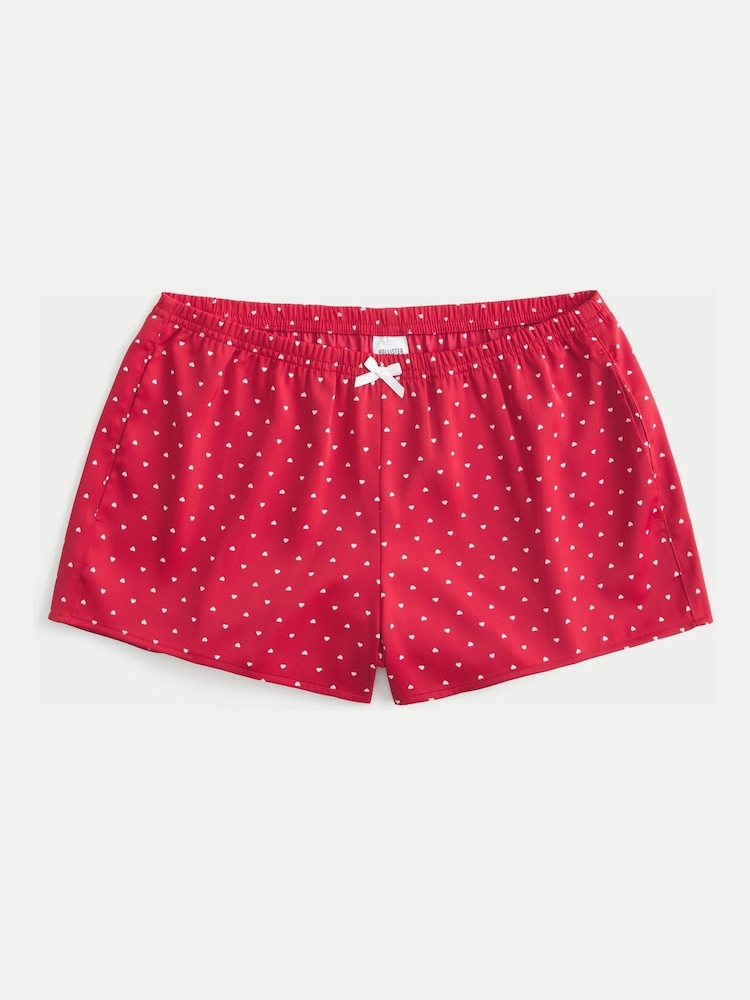 Hollister Red Bow Embellishment Shorts - Image 1 of 2