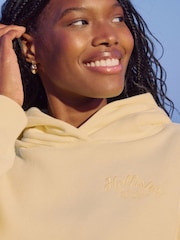 Hollister Yellow Hollister Grey Oversized Logo Graphic Hoodie - Image 5 of 8