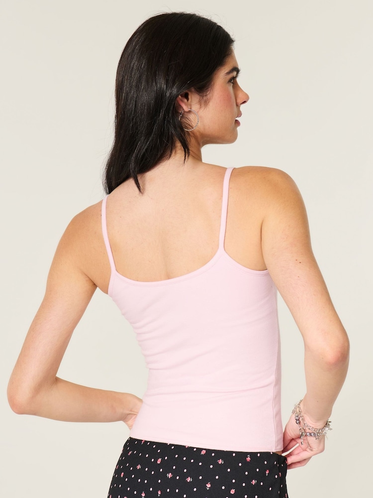 وردي - Hollister Hibiscus Floral Strappy Cami Top - Image 2 of 6