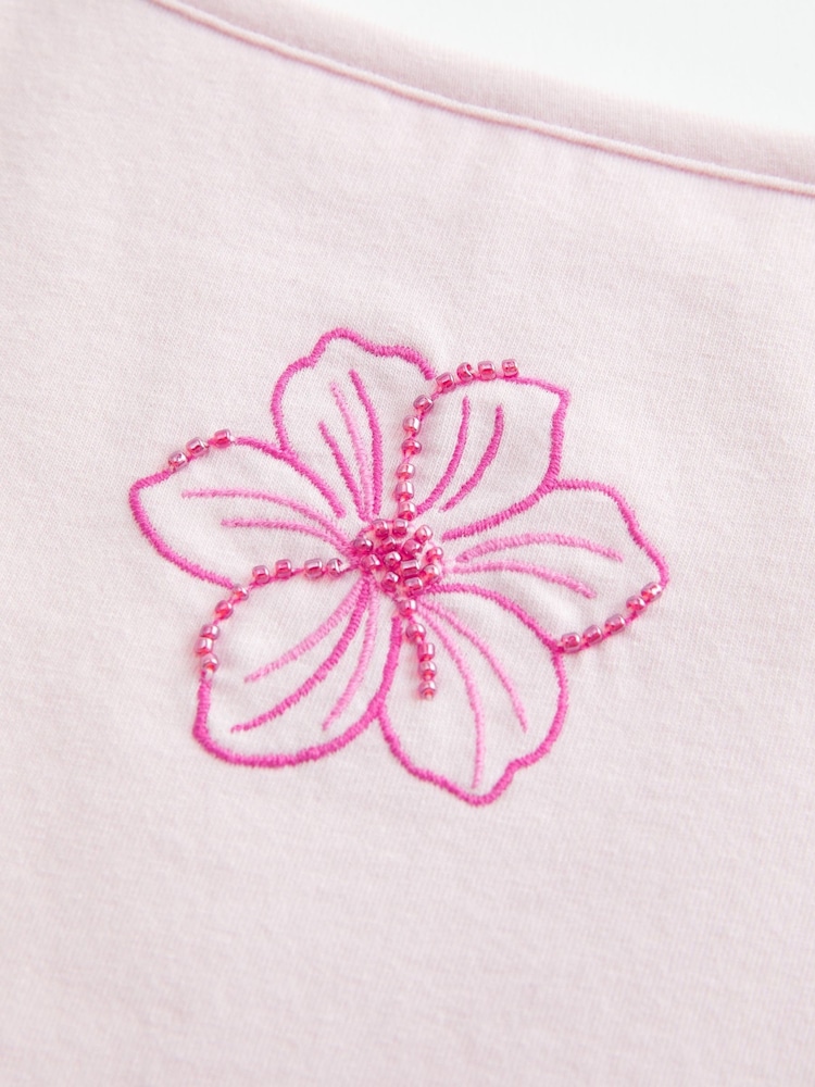 وردي - Hollister Hibiscus Floral Strappy Cami Top - Image 6 of 6