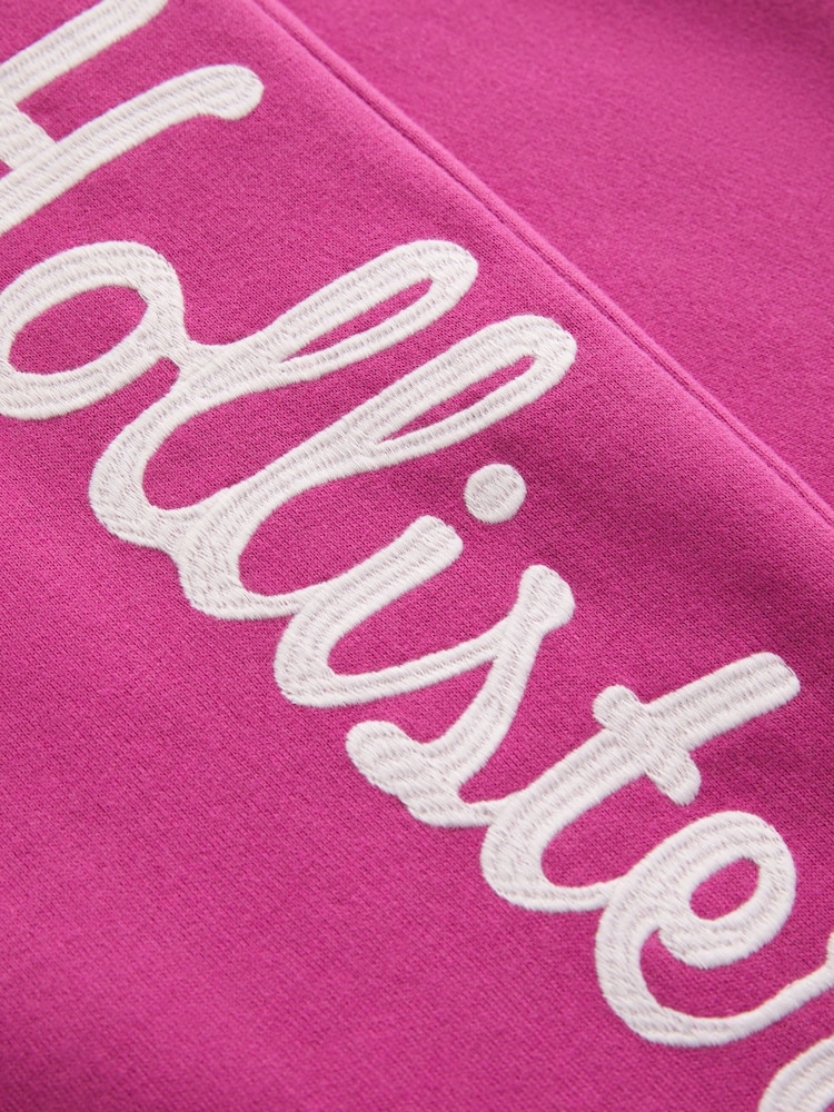 Rosa - Hollister Feel Good Wide Leg Logo Graphic Sweatpant Joggers - Bild 5 von 5