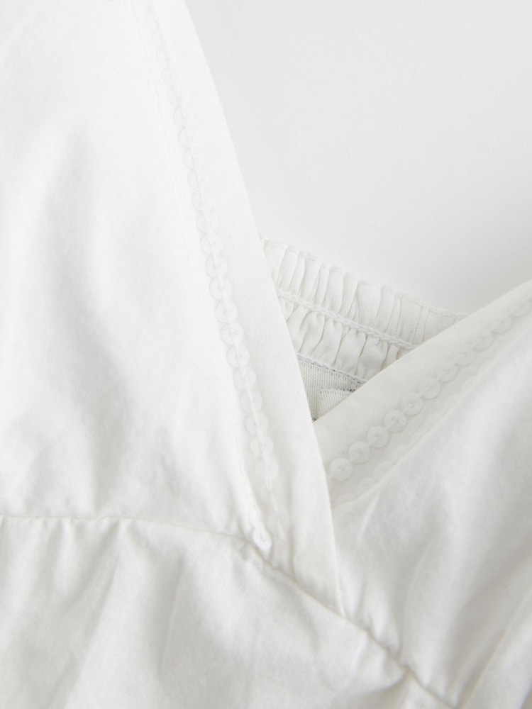 Hollister White Embroidered Sequin Top - Image 6 of 6 Hollister White Embroidered Sequin Top - Image 6 of 6