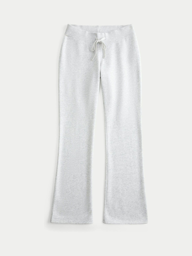 Hollister Grey Butterfly Embroidery Bootcut Sweatpants - Image 1 of 3
