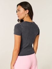 Hollister Black Call Me Graphic Baby T-Shirt - Image 2 of 4