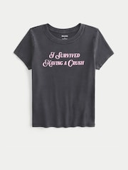 Hollister Black Call Me Graphic Baby T-Shirt - Image 3 of 4