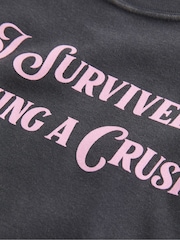 Hollister Black Call Me Graphic Baby T-Shirt - Image 4 of 4