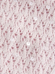 Hollister Pink Crochet-Style Sequin Triangle Bikini Top - Image 6 of 6