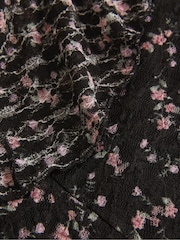 Svart - Hollister minikjole med blonder og volang og V-hals - Bilde 5 av 5