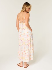 Hollister White Embroidered Strappy Maxi Dress - Image 2 of 5