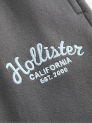 Hollister Grey Feel Good Wide Leg Logo Graphic Sweatpant Joggers - Image 2 of 2