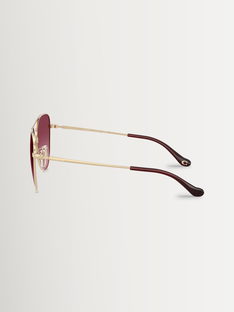COACH 0HC7182 Pilot Guld Solbriller - Billede 5 af 5 COACH 0HC7182 Pilot Guld Solbriller - Billede 5 af 5