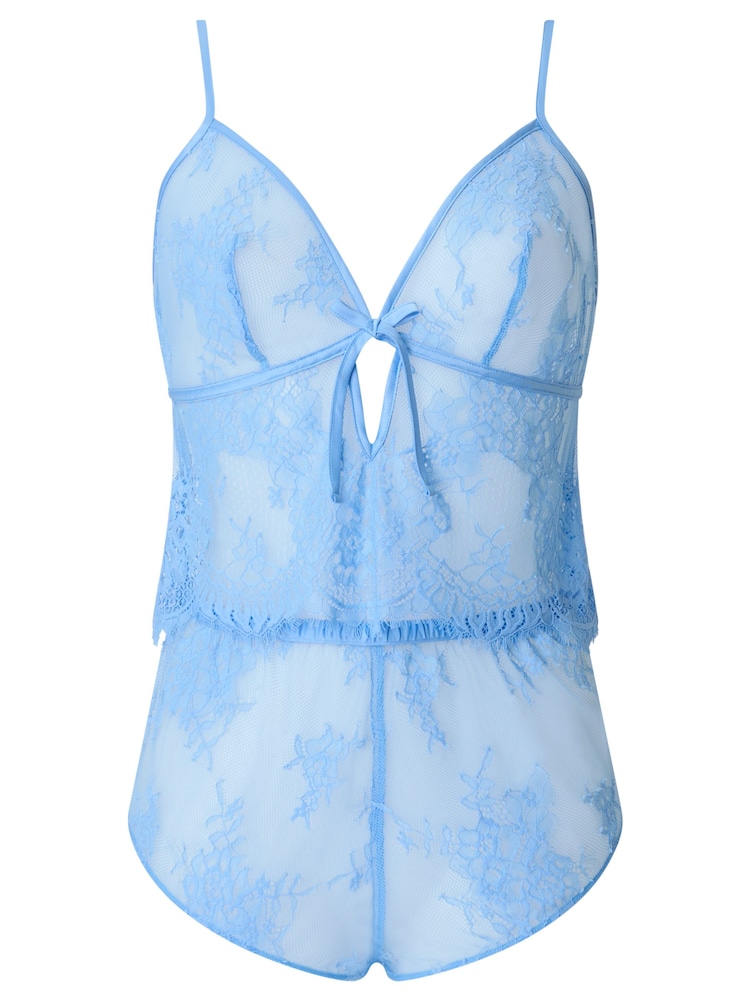 Ann Summers Blue Availing All Over Lace Cami Set - Image 5 of 5