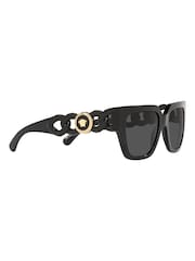 Versace Black Square Sunglasses - Image 10 of 12