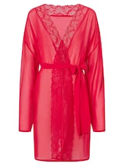 Ann Summers Red The Promising Chiffon Robe - Image 5 of 5