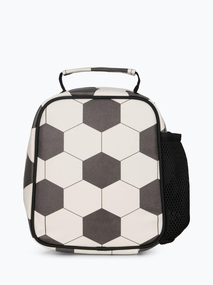 Hype Black/White Football Lunch Bag - Image 2 of 2