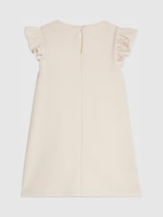 River Island Cream 3D Flower Shift Dress - Image 2 of 4