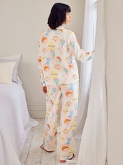 Chelsea Peers Cotton Slow Sundays Print Long Pyjamas Set - Imaginea 4 din 6