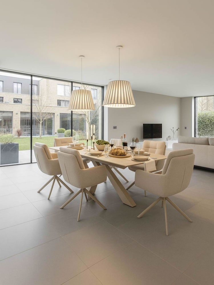 Kettler Beige Oslo 6 Seater Dining Table and Chair Set - Image 1 of 8