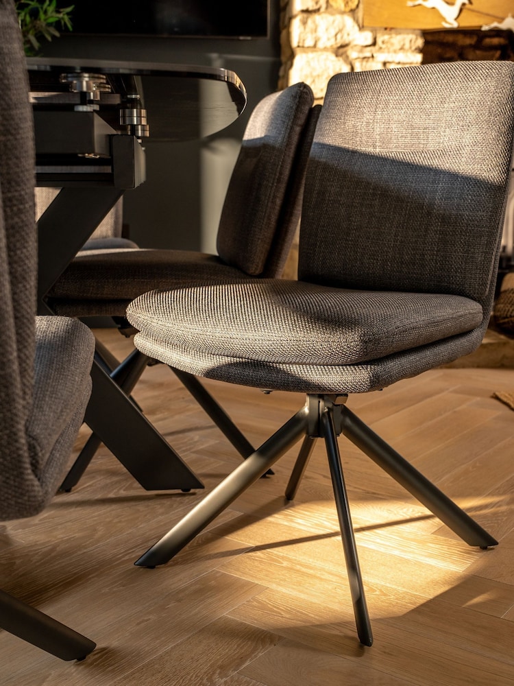 Kettler Grey Vermont 4 Seater Dining Table and Chair Set - Image 2 of 5