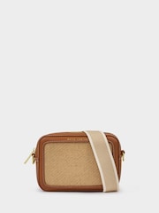 Katie Loxton Light Brown Avery Raffia Small Cross-Body Bag - Image 3 of 5