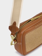 Katie Loxton Light Brown Avery Raffia Small Cross-Body Bag - Image 5 of 5