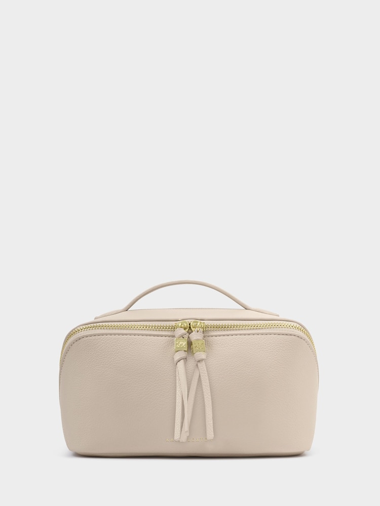 Katie Loxton White Soho Medium Make Up Wash Bag - Image 1 of 4